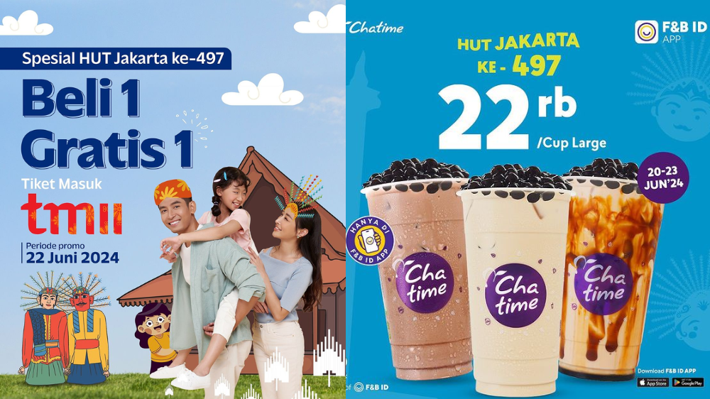 SERBU! Promo HUT ke-497 Jakarta, Ada Wisata hingga Makanan