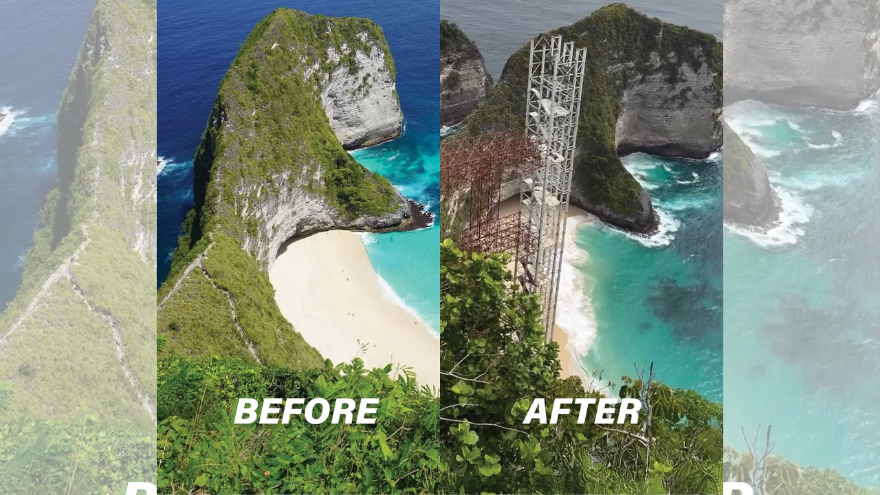 Proyek Bangunan Lift Kaca di Kelingking Beach Nusa Penida Tuai Pro-Kontra, Ini Penampakannya