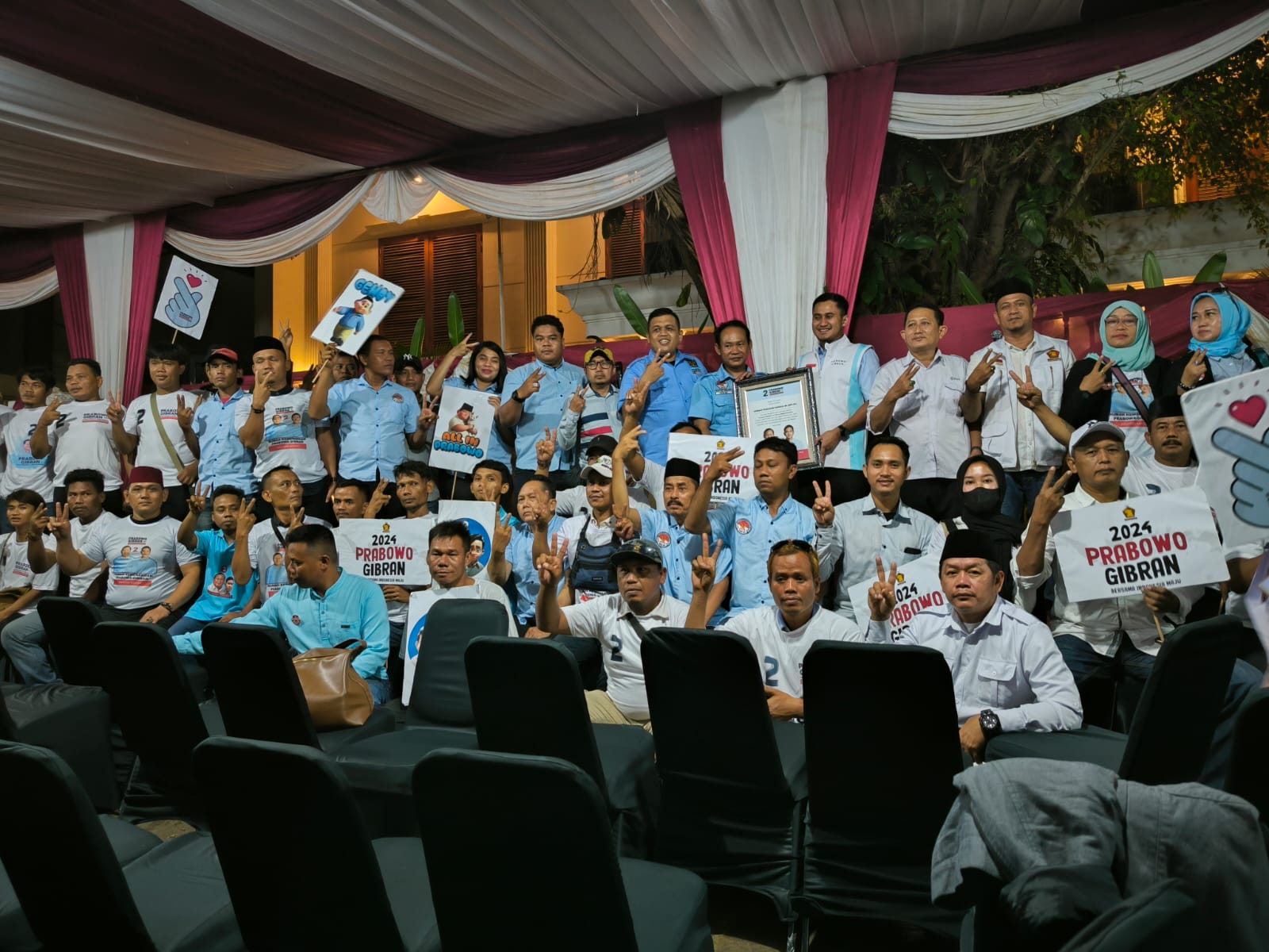 GPN 08 Dukung Pasangan Prabowo-Gibran, Siap Menangkan di Pemilu 2024 Sekali Putaran