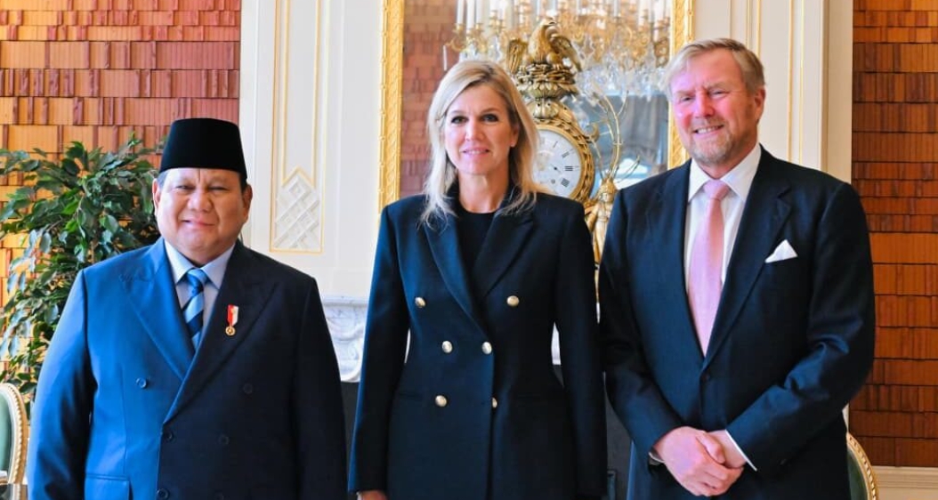 Raja Willem-Alexander dan Ratu Maxima Sambut Prabowo di Istana Huis ten Bosch