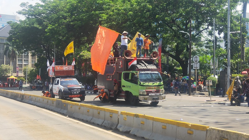 Said Iqbal Sebut-sebut Soekarno di Tengah-tengah Demo Buruh dan Petan di Istana Negara