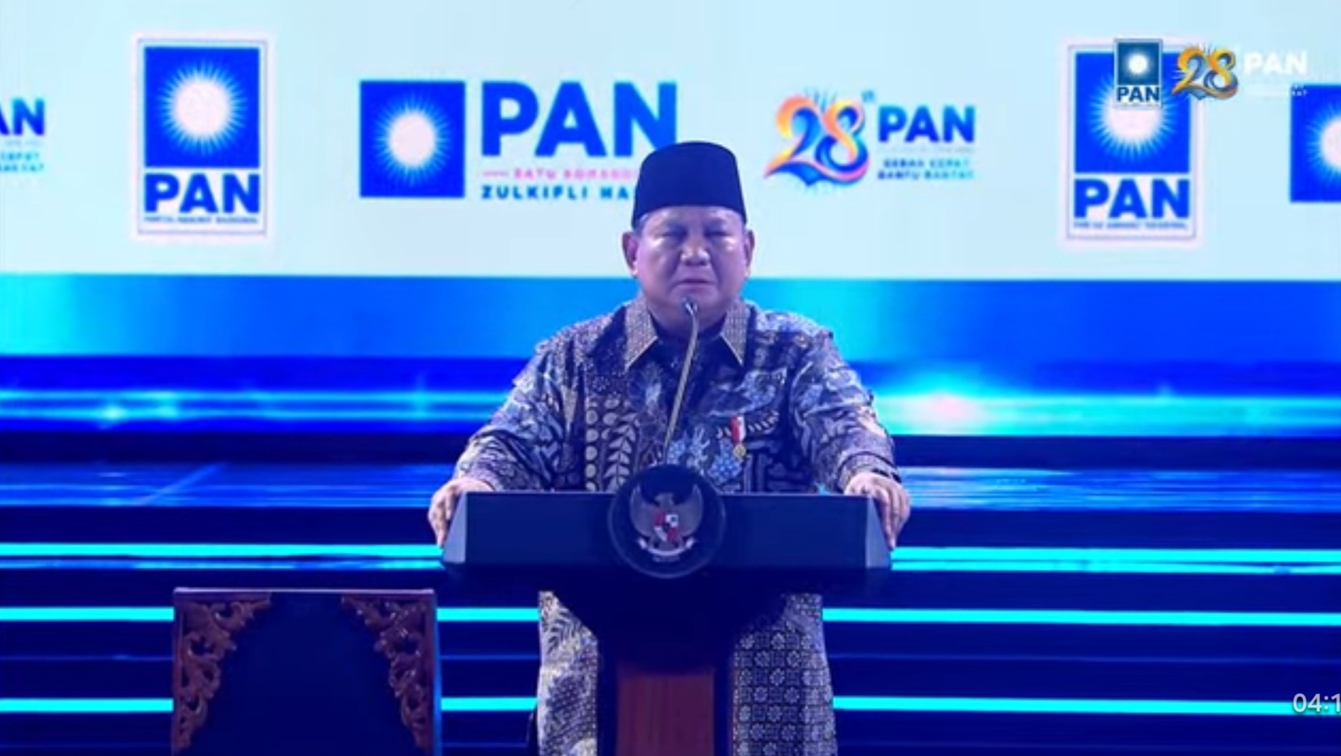 Ogah Pidato Gunakan Teks, Prabowo: Saya Suka Bicara Apa Adanya
