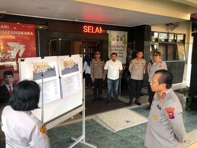 Kapolda Jatim Tinjau Pembangunan 3 Gedung Baru di Polresta Malang