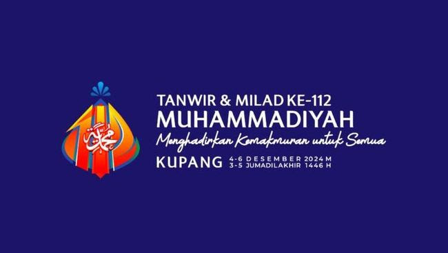 Milad ke-112 Muhammadiyah Digelar di Kota Kupang, Ini Tema, Logo, dan Maknanya!