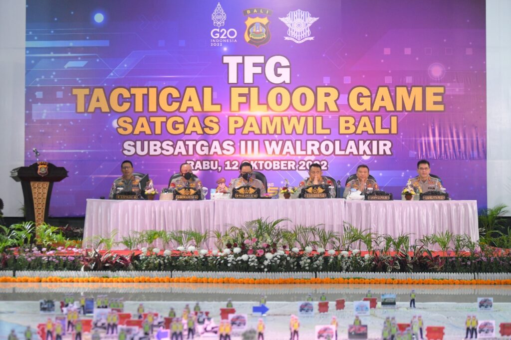 Jelang KTT G20, Polri Gelar Pengamanan Tactical Floor Game