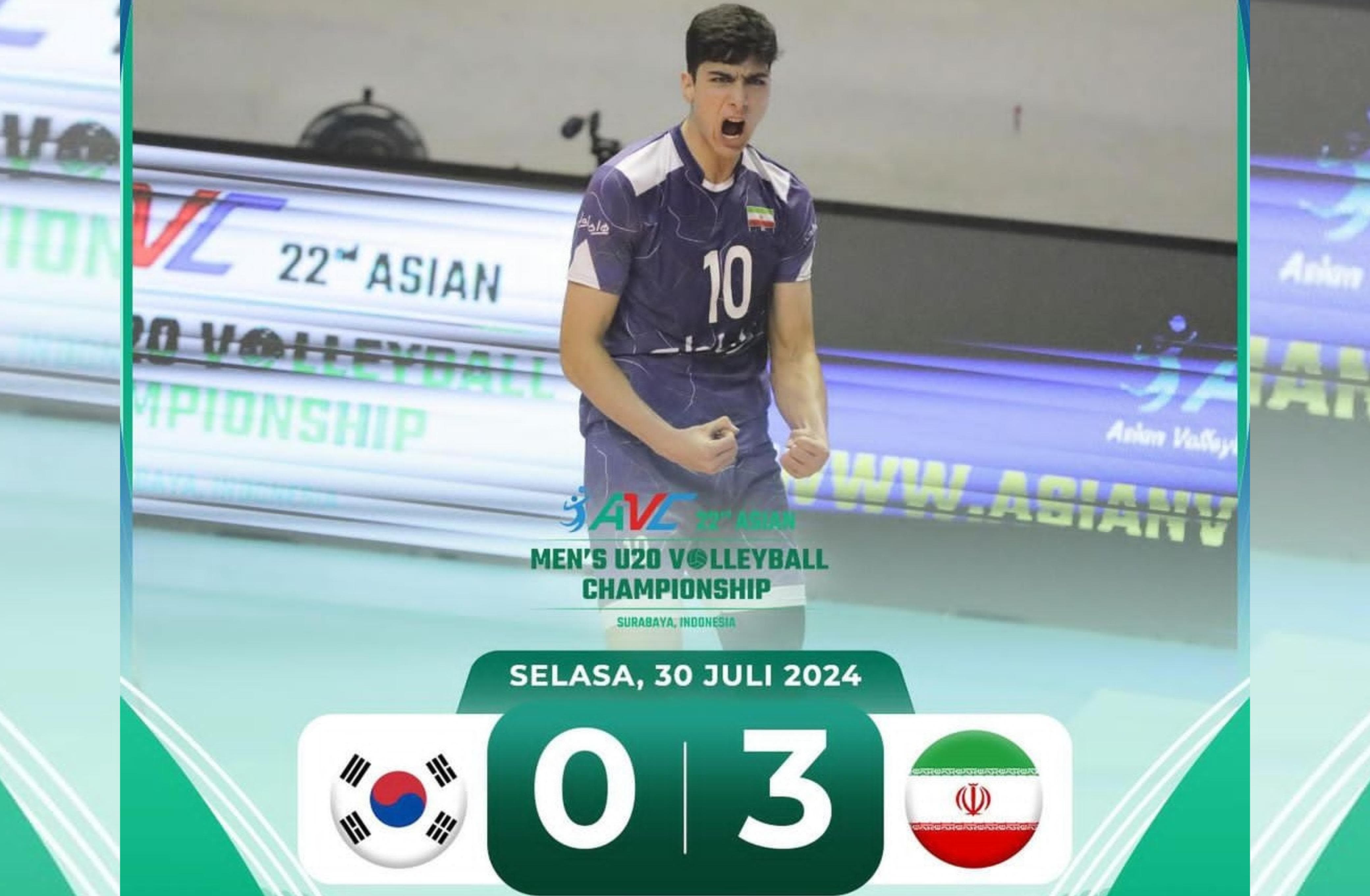 Tak Terkalahkan Sepanjang Pertandingan, Iran Raih Gelar Juara AVC 2024