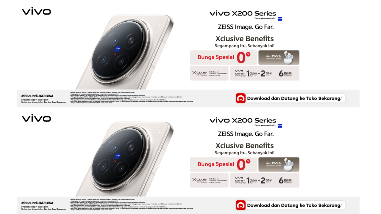 Hemat Budget! Cek Simulasi Cicilan Kredit HP VIVO X200 Series Bunga Spesial 0%