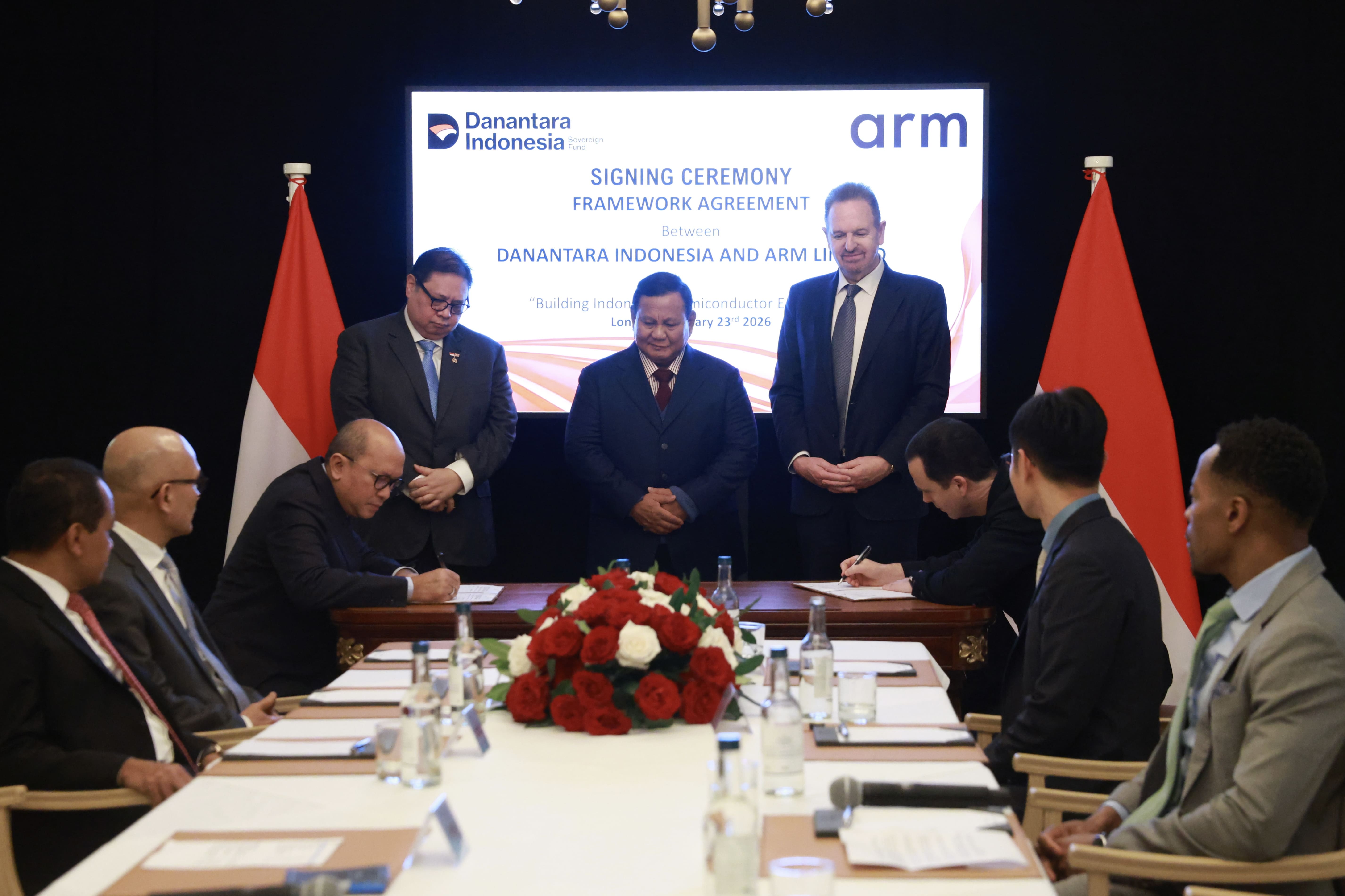 Prabowo Saksikan Kerja Sama Danantara–Arm Limited Inggris, Bidik Jadi Pemain Industri Chip Global