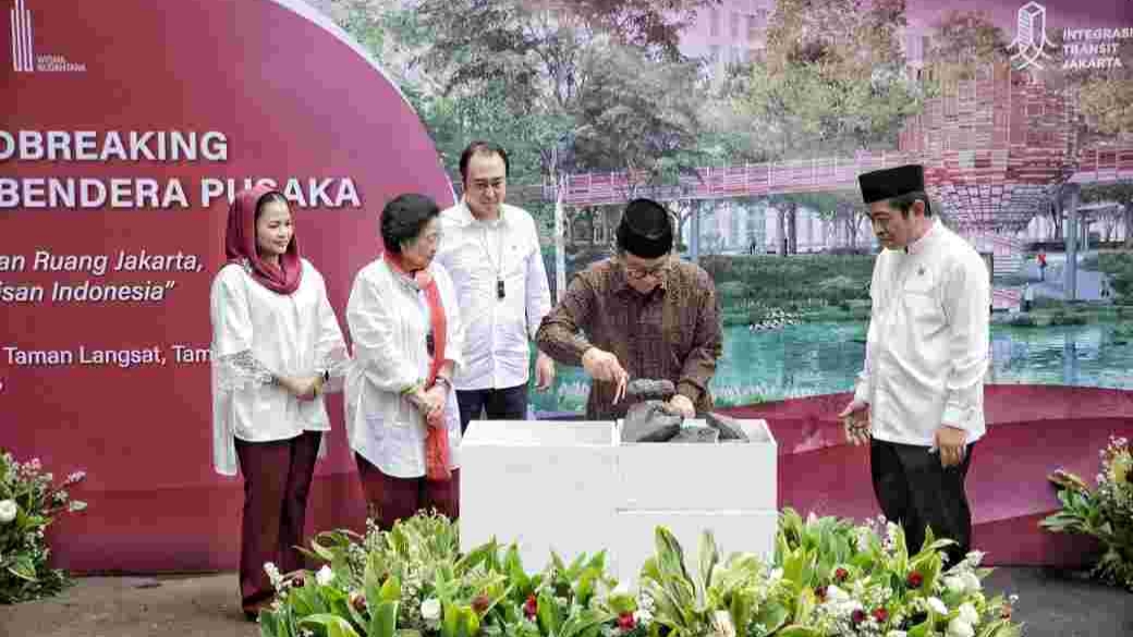 Pembangunan Taman Bendera Pusaka di Blok M Dimulai, Pramono: Ikon Baru Jakarta