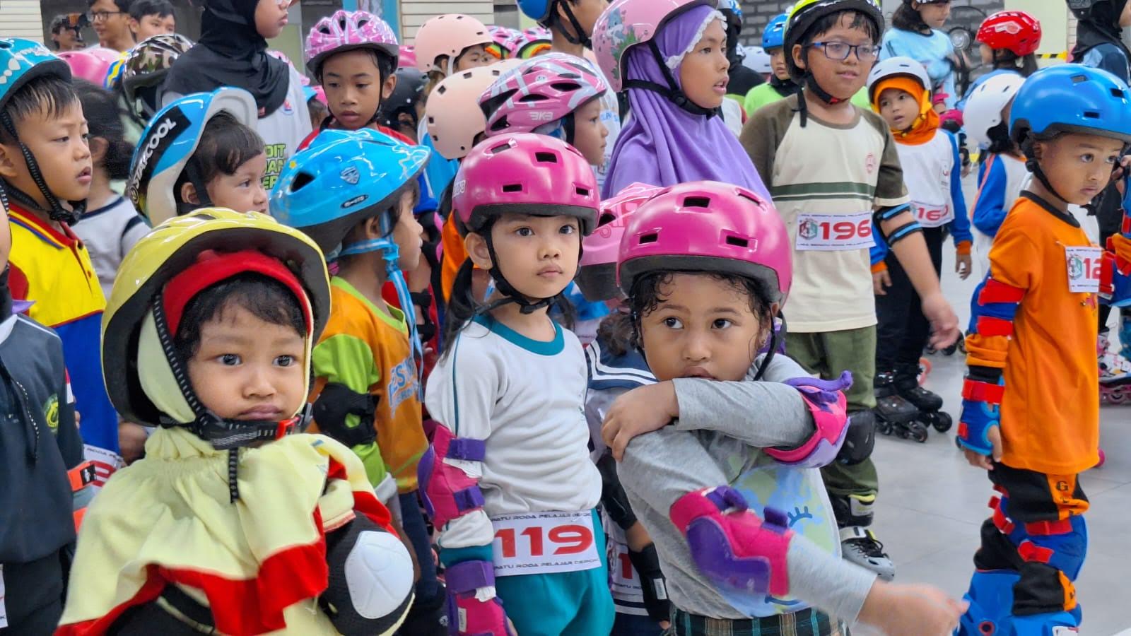 Porserosi Gelar Event Perdana Sepatu Roda Tingkat Pelajar di Depok 