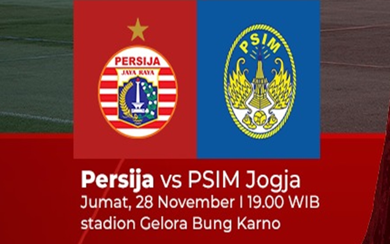 Tempat Menonton Persija vs PSIM di Liga Super Malam Ini, KickOFF: 19.00 WIB