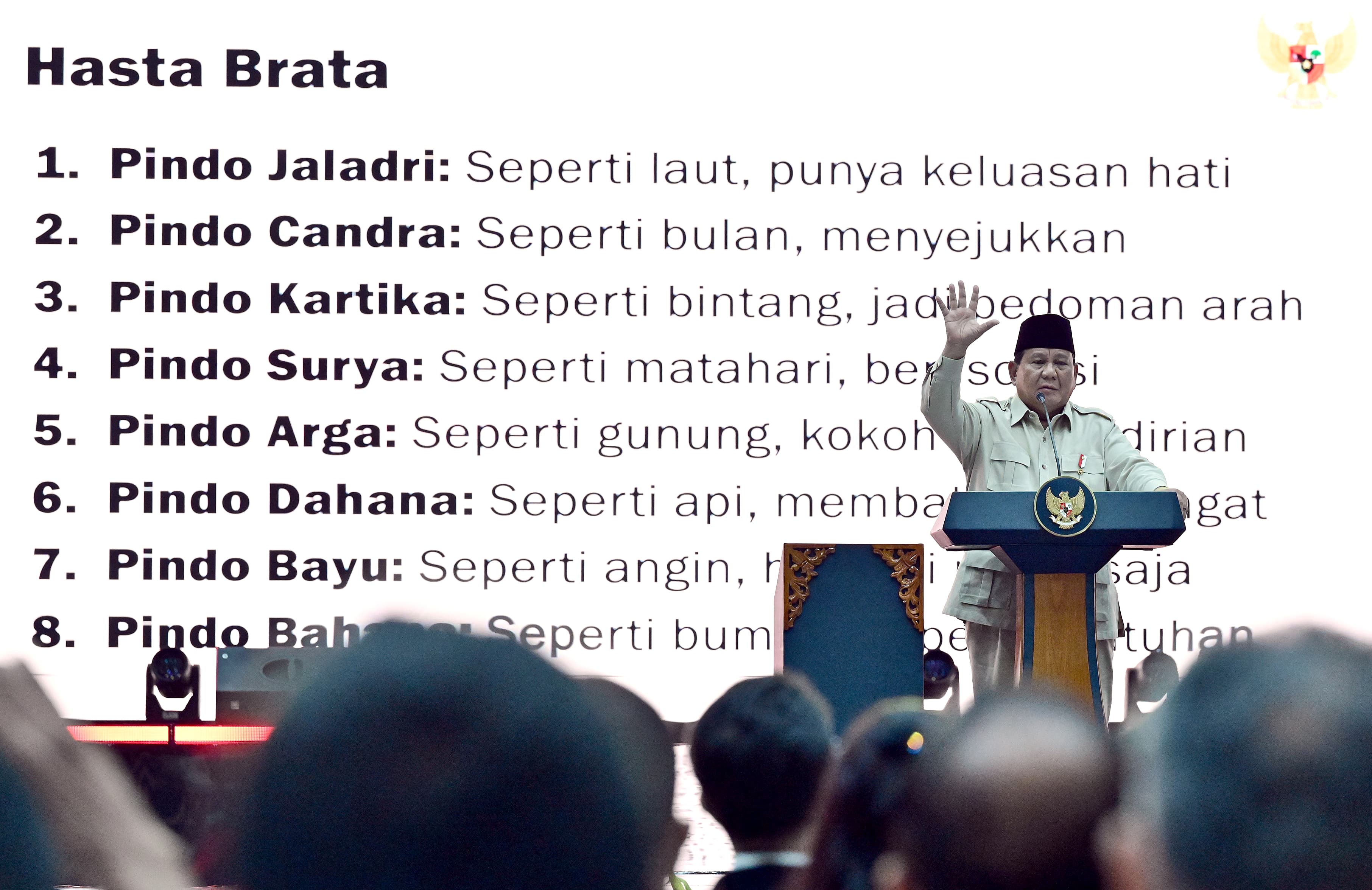 Prabowo Ungkap Prinsip Pemimpin: Siap Diinjak Namun Tetap Memberi