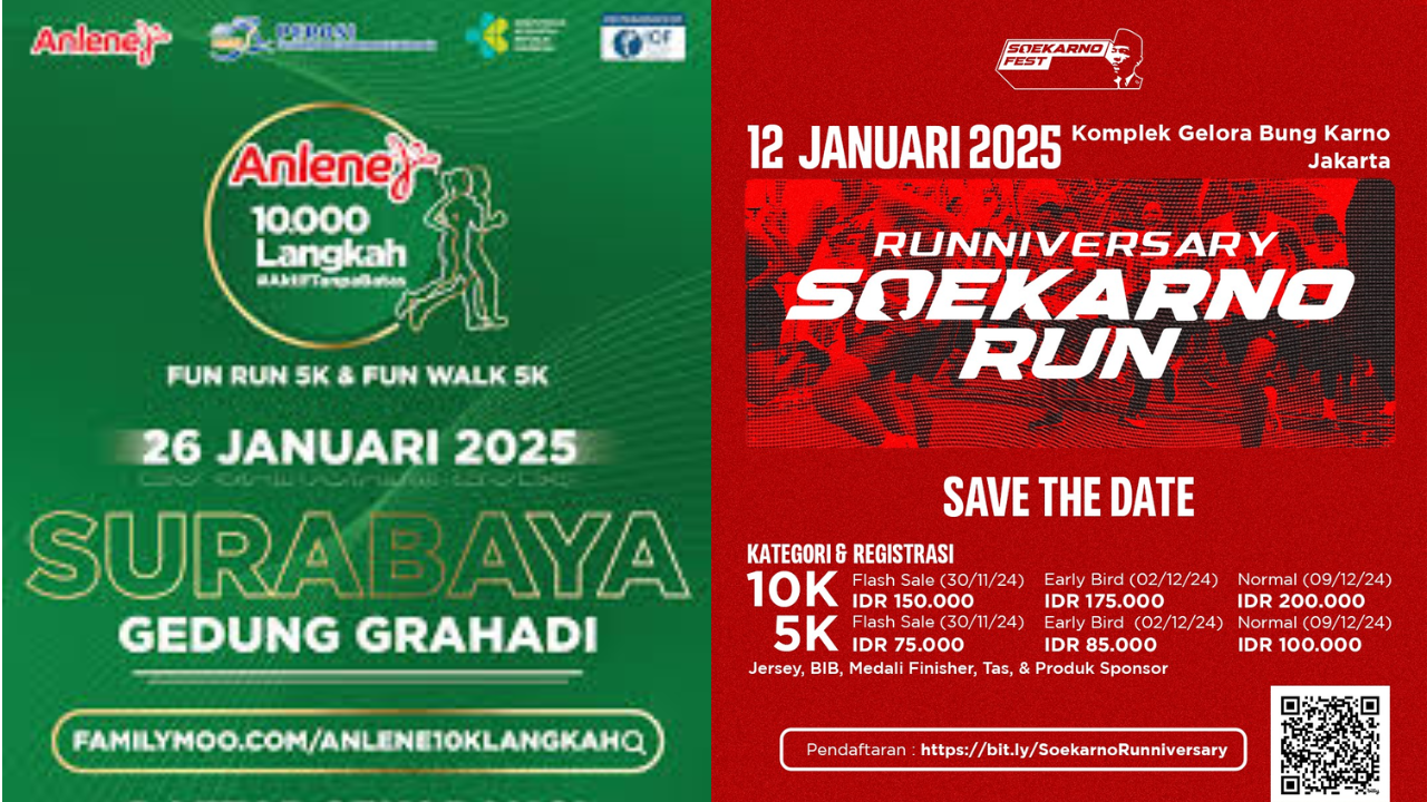 5 Daftar Event Marathon di Jakarta dan Bogor Januari 2025, Kids dan Pemula Bisa Ikutan!