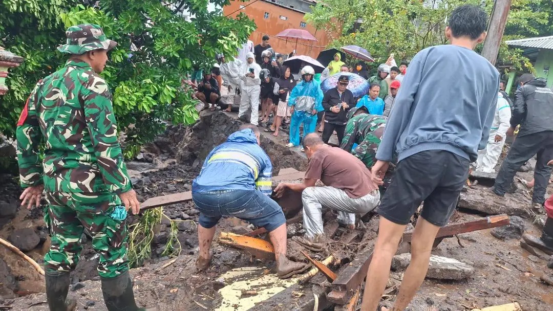 Hujan Deras 5 Jam Tanpa Henti, Banjir Bandang Terjang Siau, Sulawesi Utara