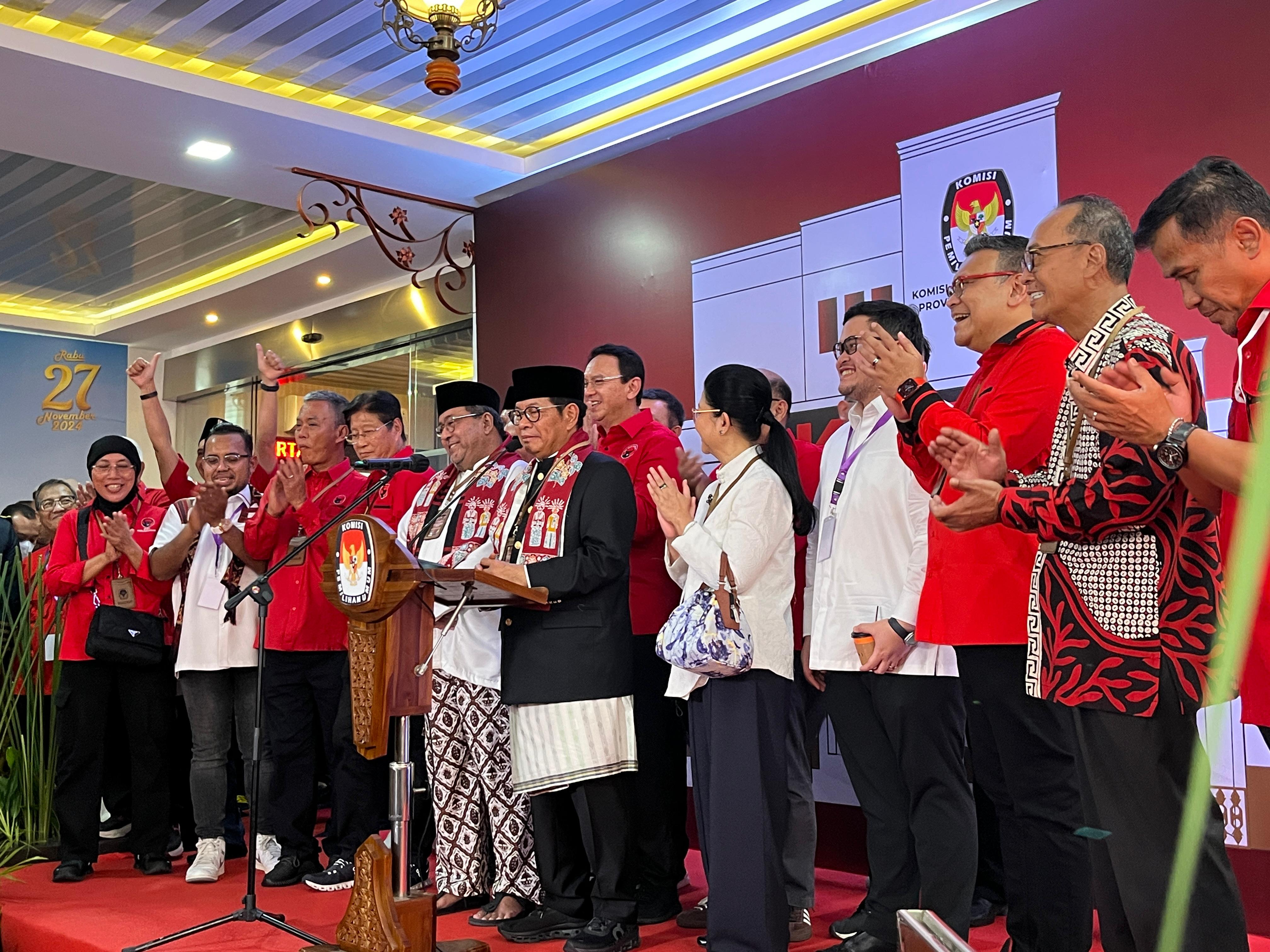  Pramono Anung-Rano Karno Resmi Daftar Pilgub ke KPU DKI Jakarta