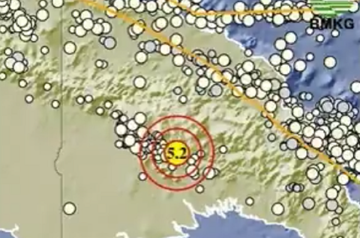 Gempa Bumi Berkekuatan M 5,2 Guncang Kabupaten Boven Digoel, Papua Selatan