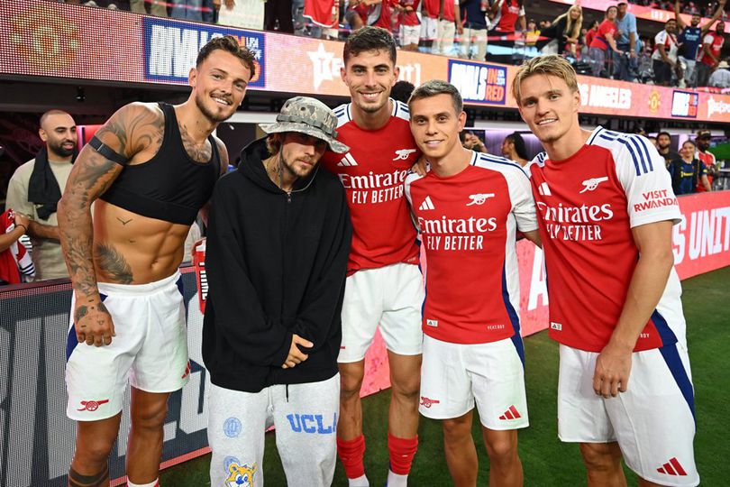 Kemenangan Arsenal atas MU, Justin Bieber Bawa Hoki ke SoFi Stadium