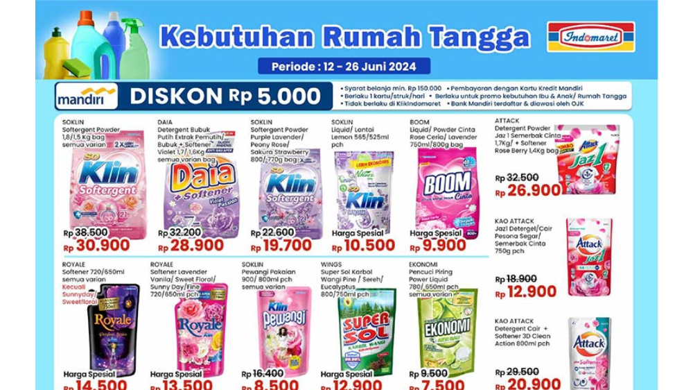 Katalog Promo JSM Indomaret 14-16 Juni 2024 Spesial Idul Adha, DAIA Detergent Bubuk Cuma Rp28 Ribuan Aja Lho!