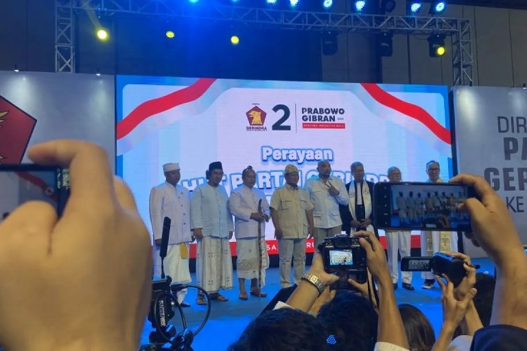 Prabowo Minta Teladani Tokoh Terdahulu Saat HUT Gerindra di Bali