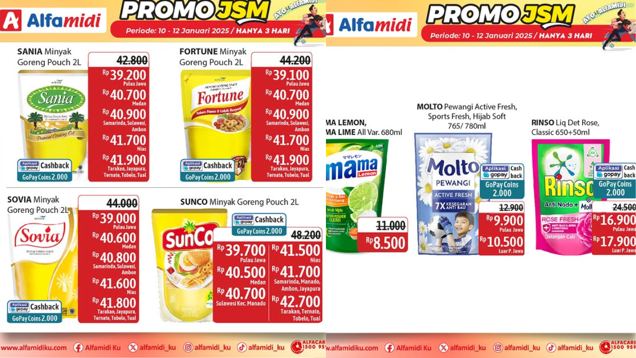 Promo JSM Alfamidi Terbaru 10-12 Januari 2025, Mama Lemon Rp8 Ribuan