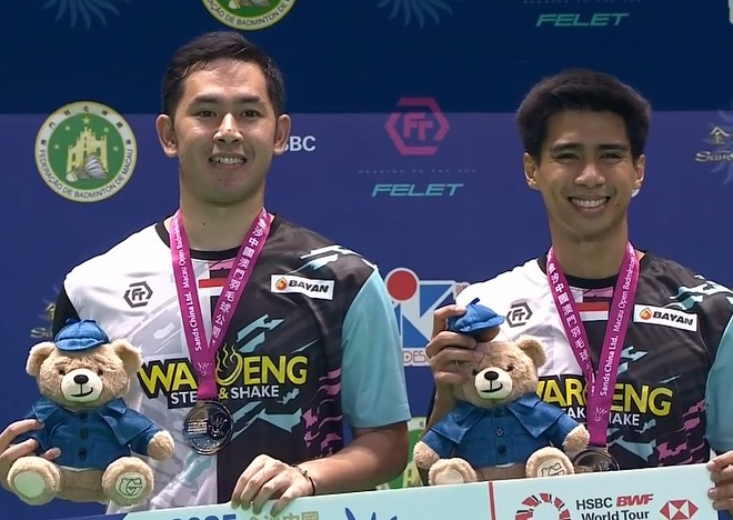 Kalah atas Ganda Malaysia, Sabar/Reza Runner Up Macau open 2025