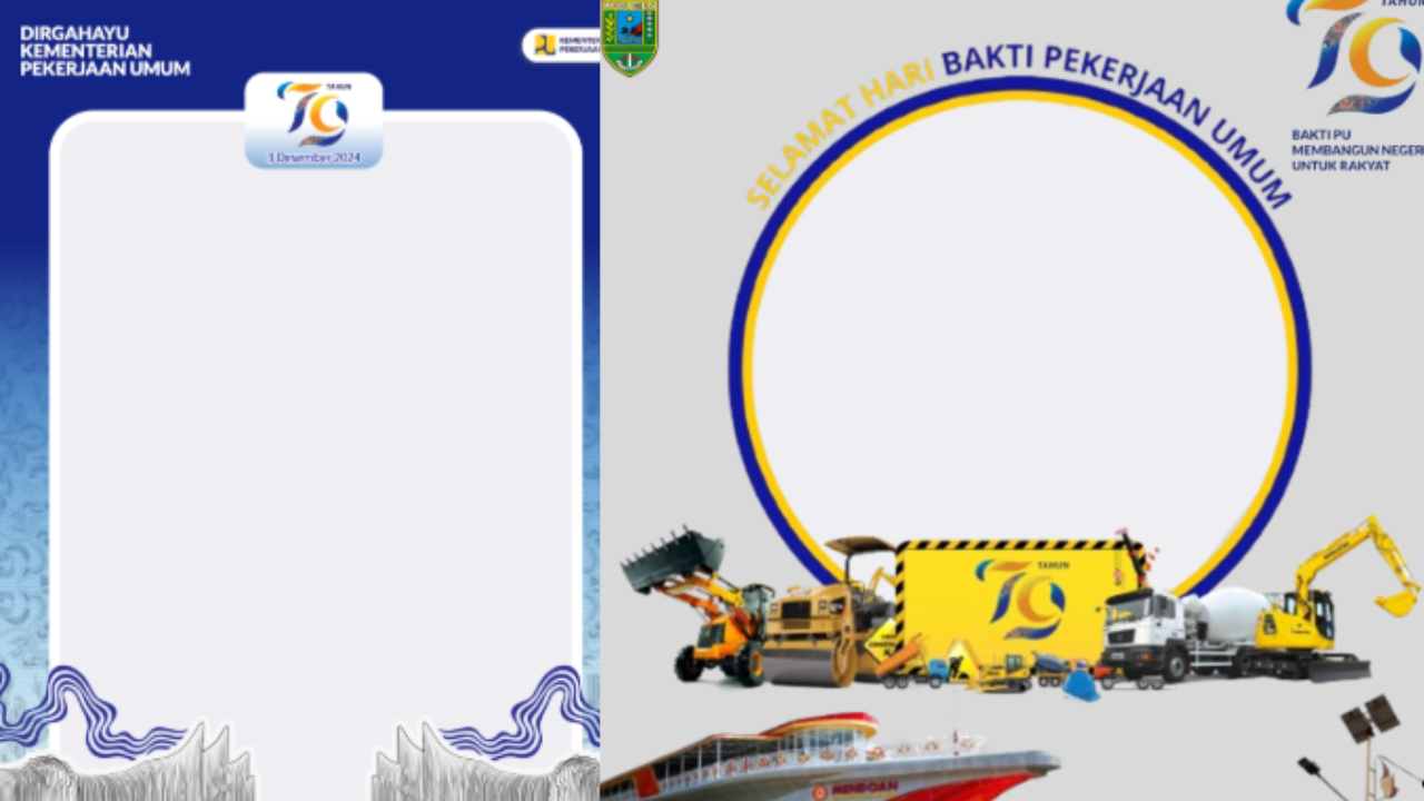 10 Twibbon Hari Bakti Pekerjaan Umum PU 2024 dan Ucapan, Cocok Dibagikan ke Medsos