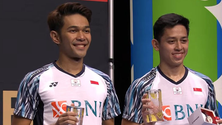 Setelah Jonatan Christie Giliran Fajar Alfian/Muhammad Rian Ardianto Naik Podium Utama