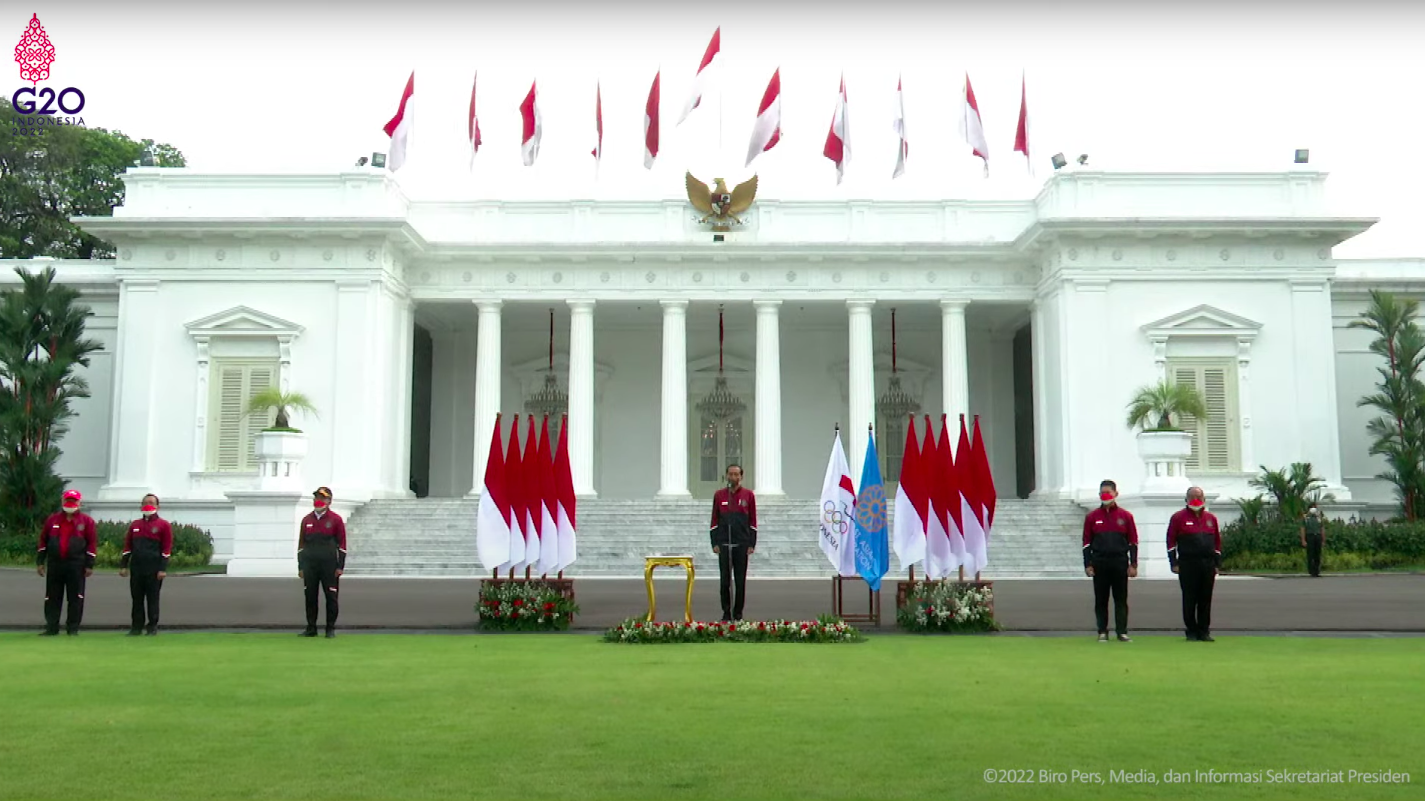 Presiden Jokowi Lepas Kontingen Indonesia untuk Sea Games XXXI 2021