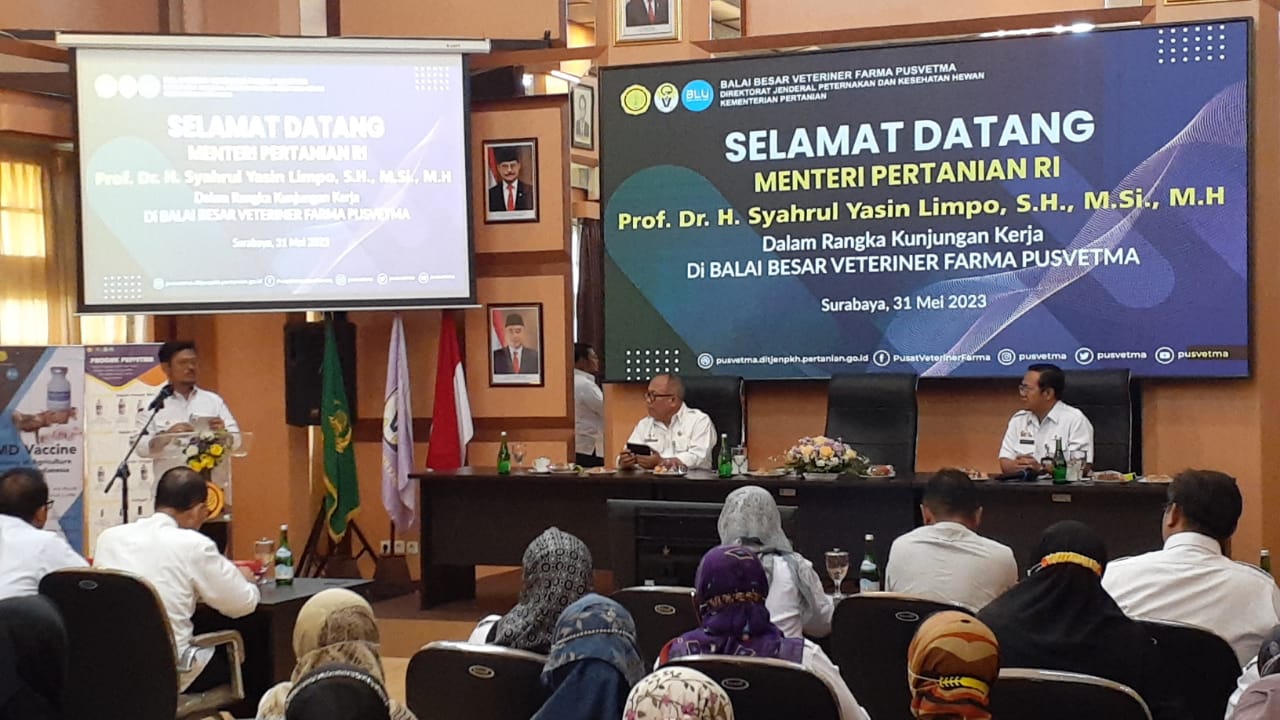Menteri Pertanian ke Surabaya: Antisipasi Virus Ternak Jelang Hari Raya Kurban
