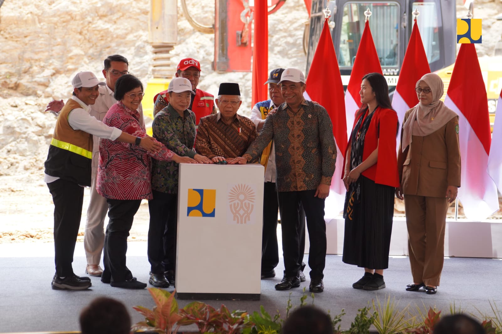 Wapres Ma'ruf Amin Groundbreaking Istana Wakil Presiden di IKN 