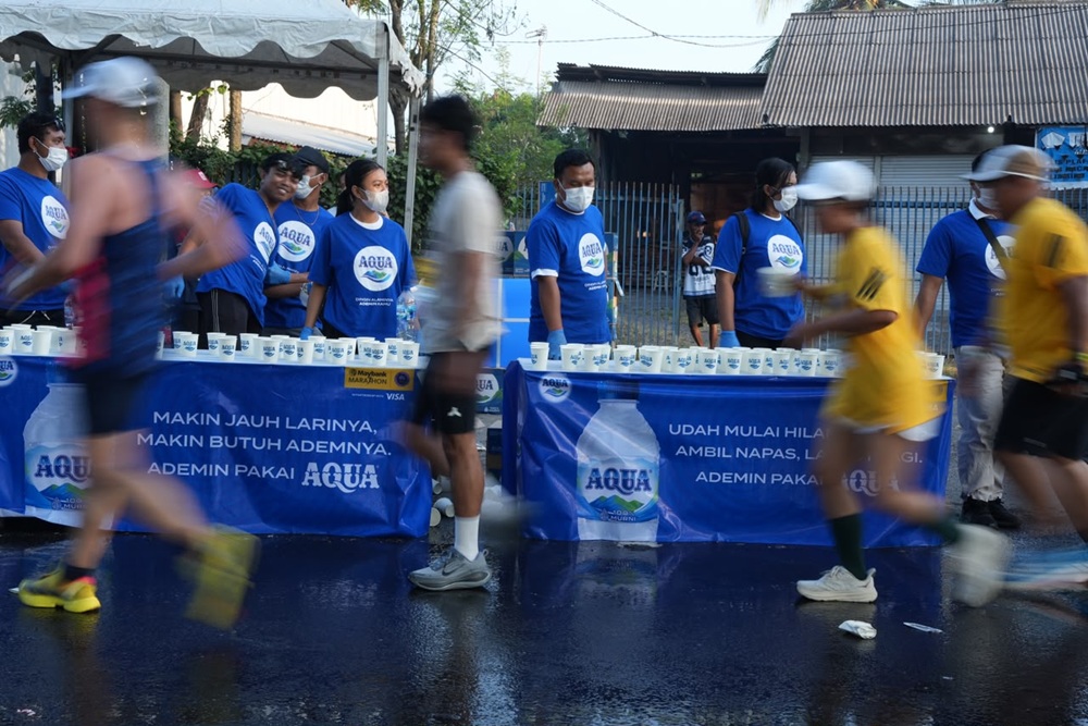Dukung 14.100 Pelari, AQUA Kembali Jadi Official Hydration Partner Maybank Marathon 2026