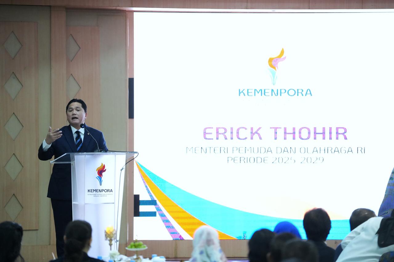Resmi Jabat Sebagai Menpora, Erick Thohir Berjanji Adil Kepada Semua Cabor