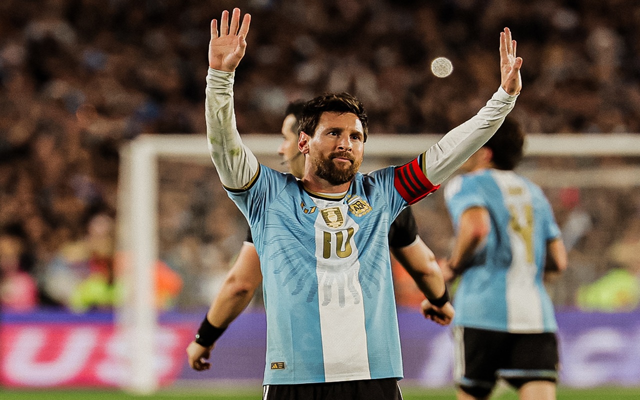Perpisahan Lionel Messi Bersama Argentina Berakhir Manis dengan Gol ke-126