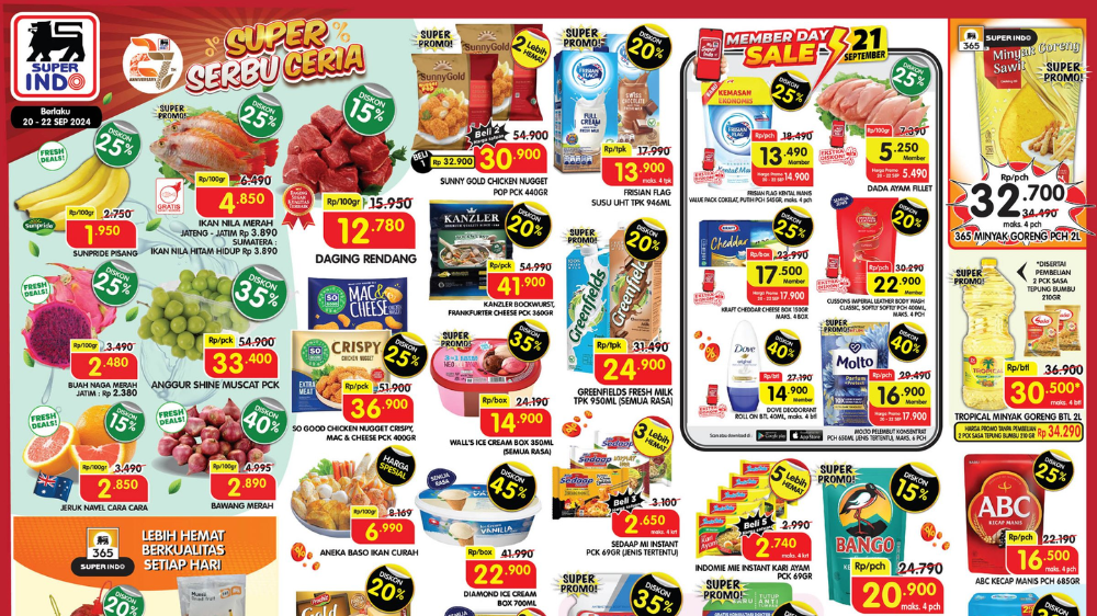 Katalog Promo JSM Superindo 20-22 September 2024, Bawang Merah Rp2 Ribuan