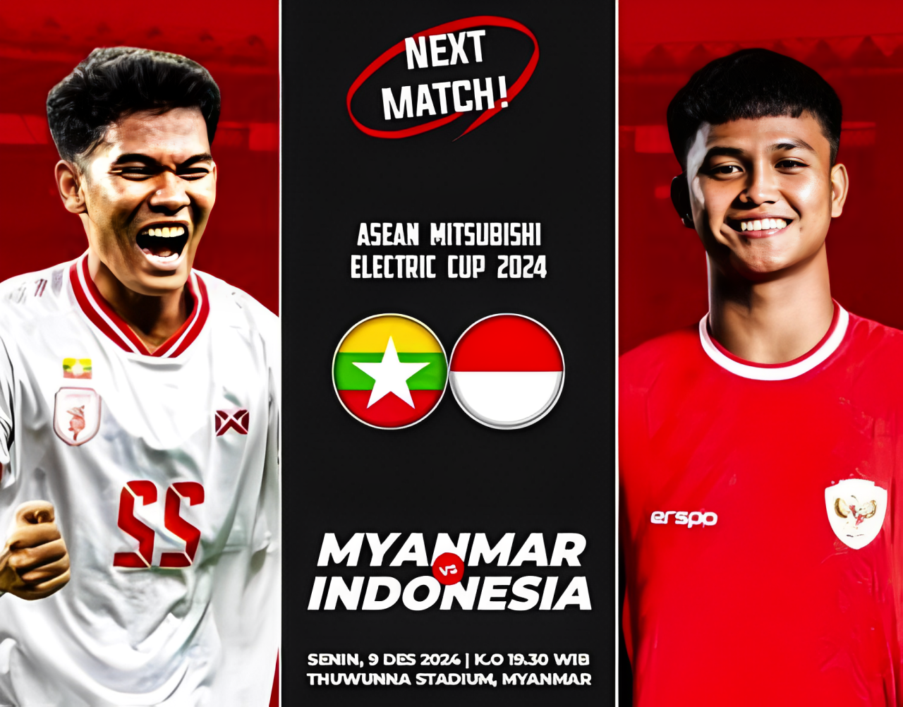 Preview Indonesia vs Myanmar di Piala AFF 2024, Garuda Wajib Menang! 