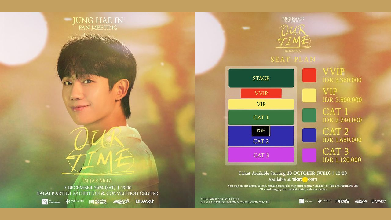 Harga Tiket Fan Meeting Jung Hae In di Jakarta Paling Murah Rp1 Jutaan, Yuk Serbu! 