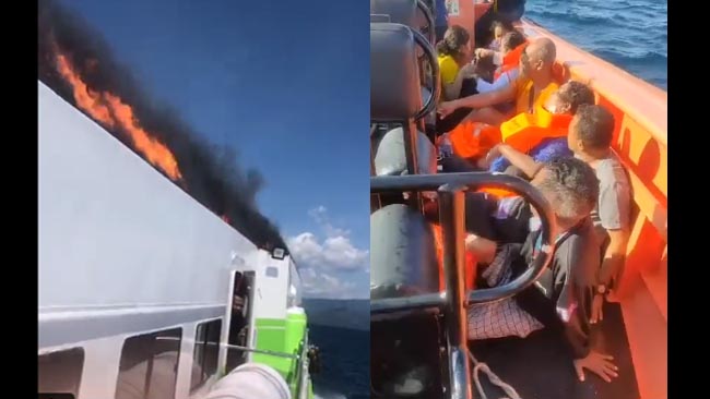 Detik-detik Mesin Kapal Cantika Express 77 Terbakar di Tengah Laut, Dishub Nyatakan Laik Beroperasi