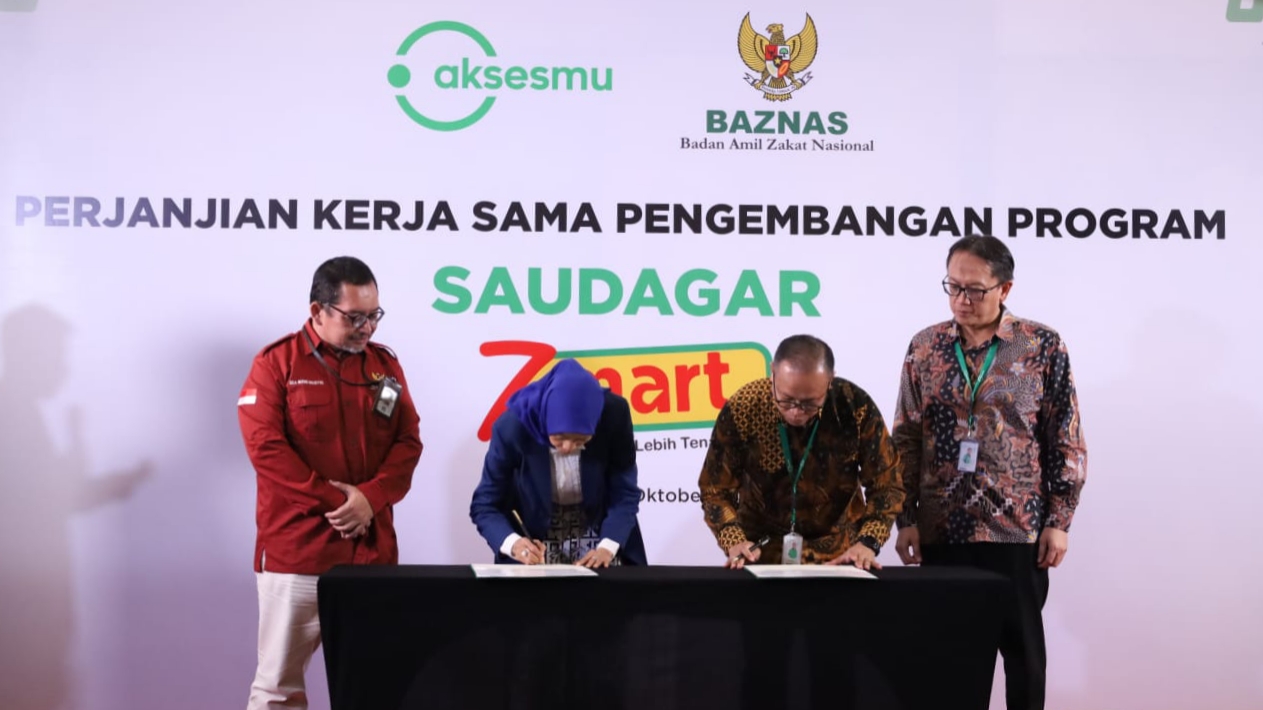 Baznas RI Bersama Aksesmu Bantu Pedagang Warung Mustahik Lewat Program ZMart