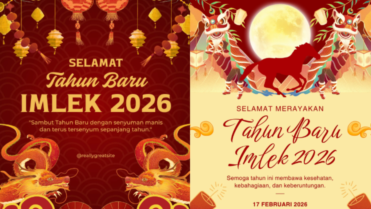 25 Kartu Ucapan Imlek 2026 Gratis dan Terbaru, Bisa Dikirim Langsung ke Media Sosial
