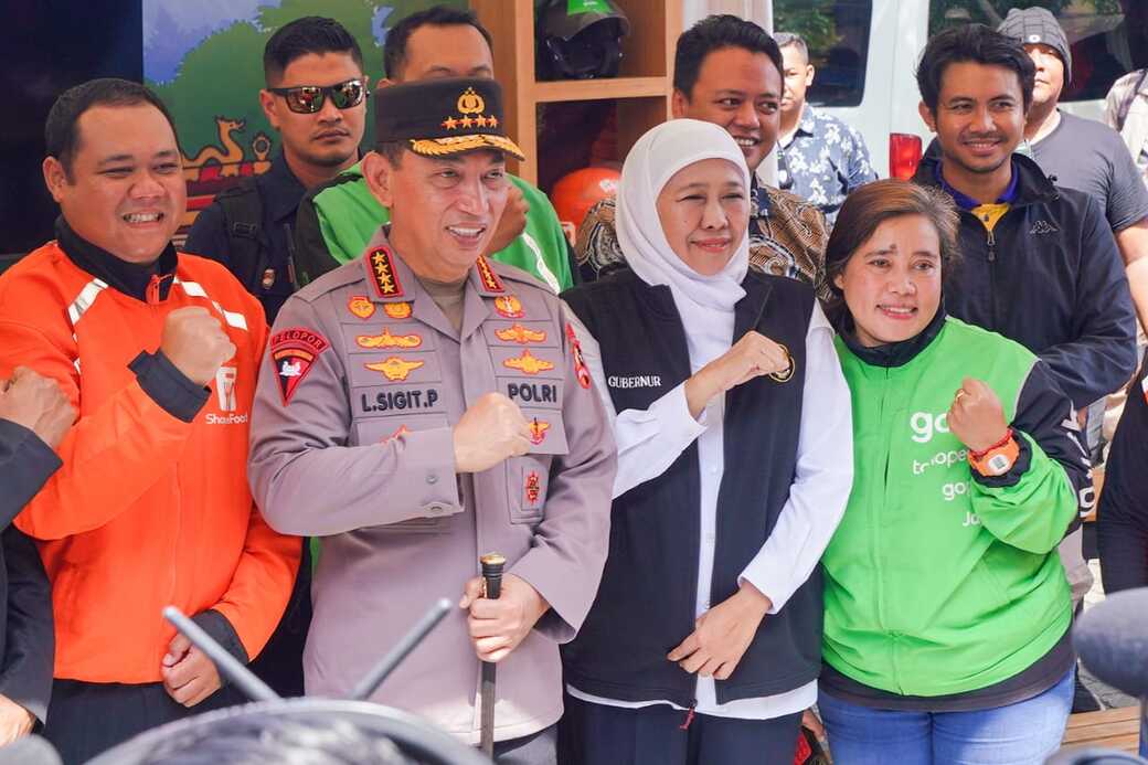 Dampingi Kapolri, Gubernur Khofifah Apresiasi Sinergi Jaga Kamtibmas