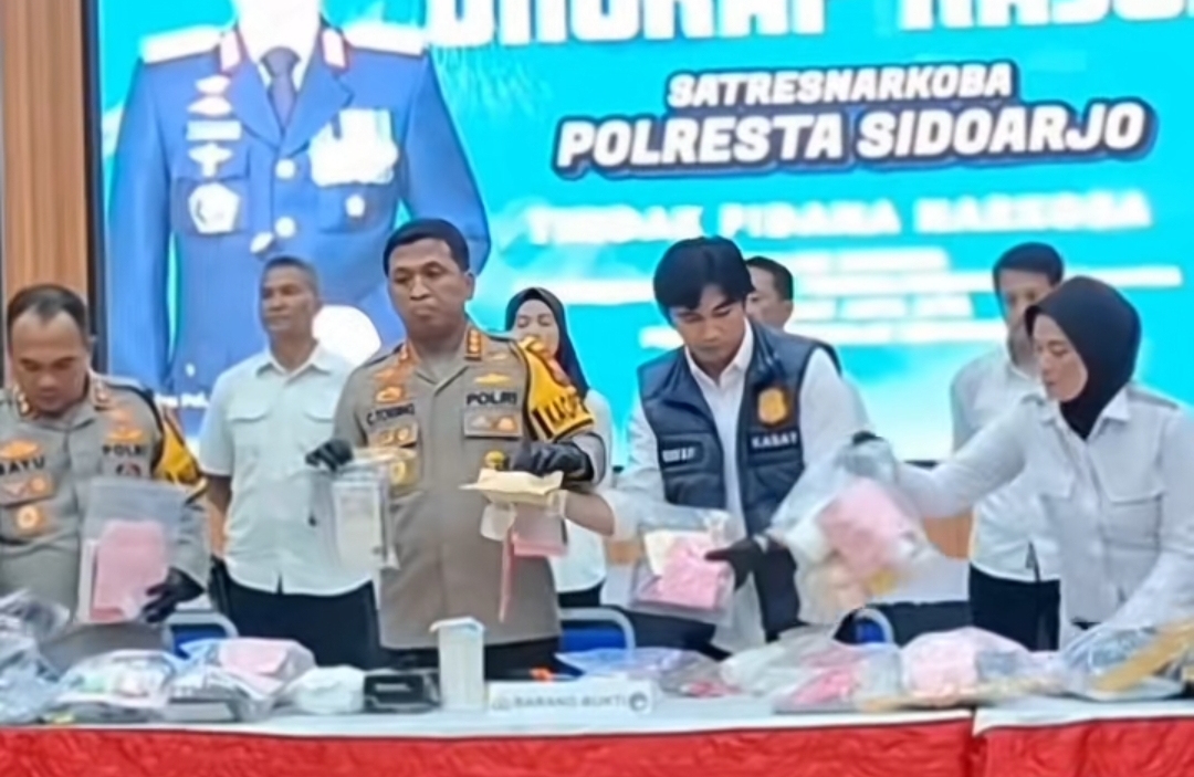  Polresta Sidoarjo Ungkap Ratusan Kasus Narkoba