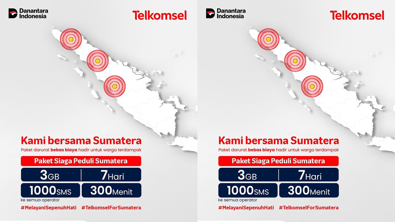 Cara Aktifkan Paket Internet Gratis Telkomsel untuk Korban Bencana Banjir Sumatera