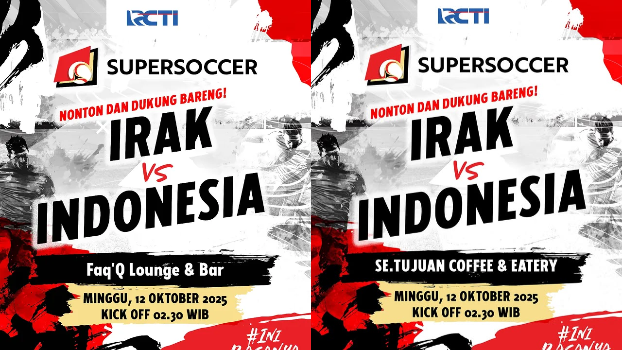 46 Lokasi Nobar Irak vs Timnas Indonesia di Jabodetabek, Siap-Siap Dukung Skuad Garuda!