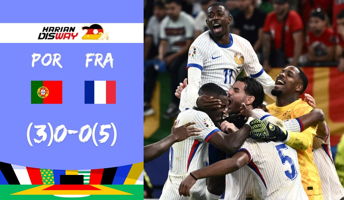 Portugal vs Prancis 0-0 (3-5): Les Bleus Tantang Spanyol di Semifinal Euro 2024