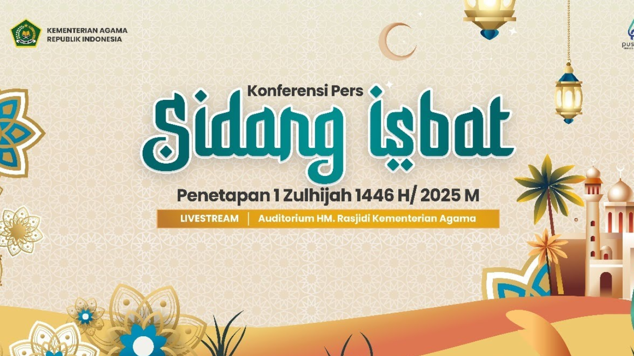 Resmi! 1 Zulhijjah Diputuskan 28 Mei, Idul Adha 1446 H Jatuh pada 6 Juni 2025