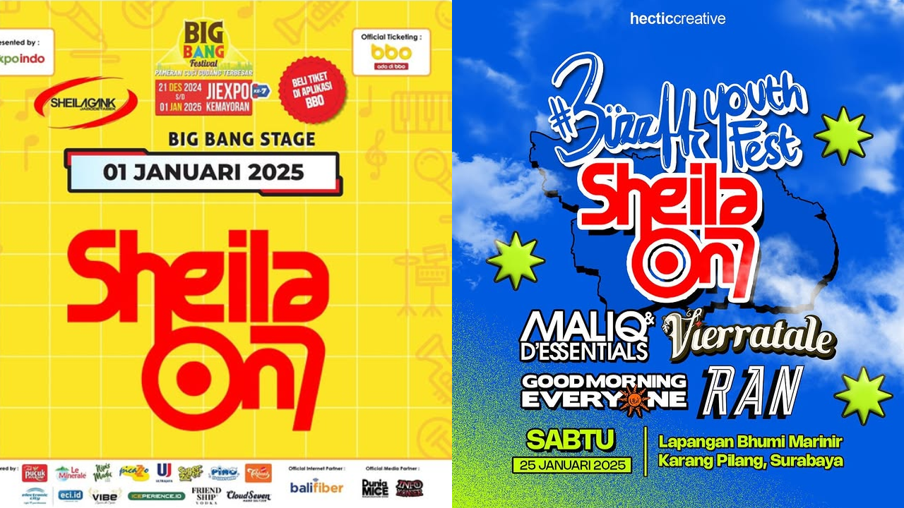 Jadwal Konser Sheila On 7 Januari 2025, Hadir di Jakarta hingga Surabaya Spesial Tahun Baru