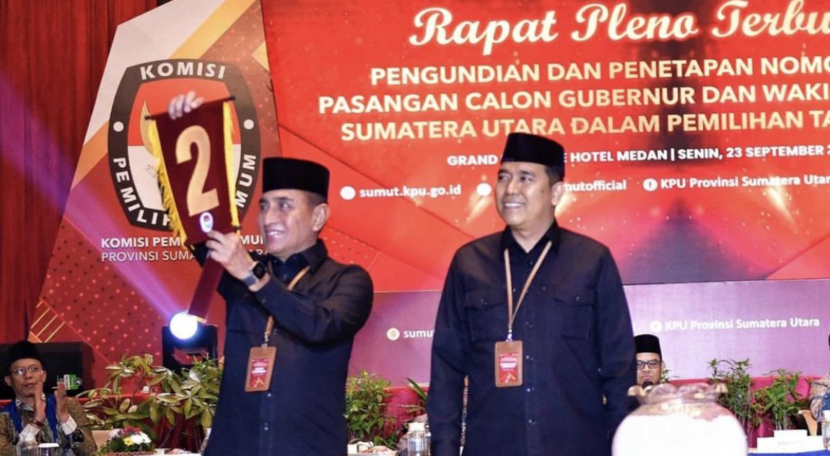 Edy Rahmayadi dan Bobby Nasution di Pilkada Sumut Bersaing Sengit