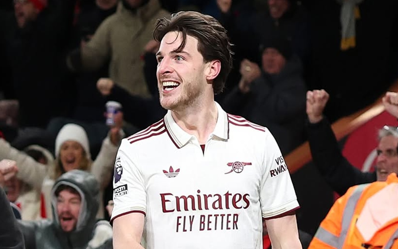 Declan Rice Jadi Pahlawan, Arsenal Tumbangkan Bournemouth di Vitality Stadium