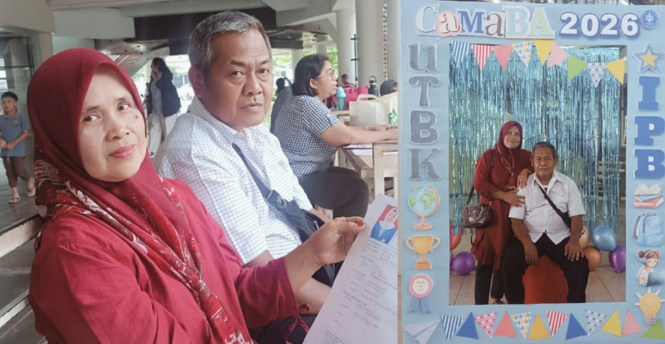 Bismillah Tembus, Doa Pedagang Mi Ayam Antar Anak Ikut Ujian UTBK SNBT 2026 di IPB