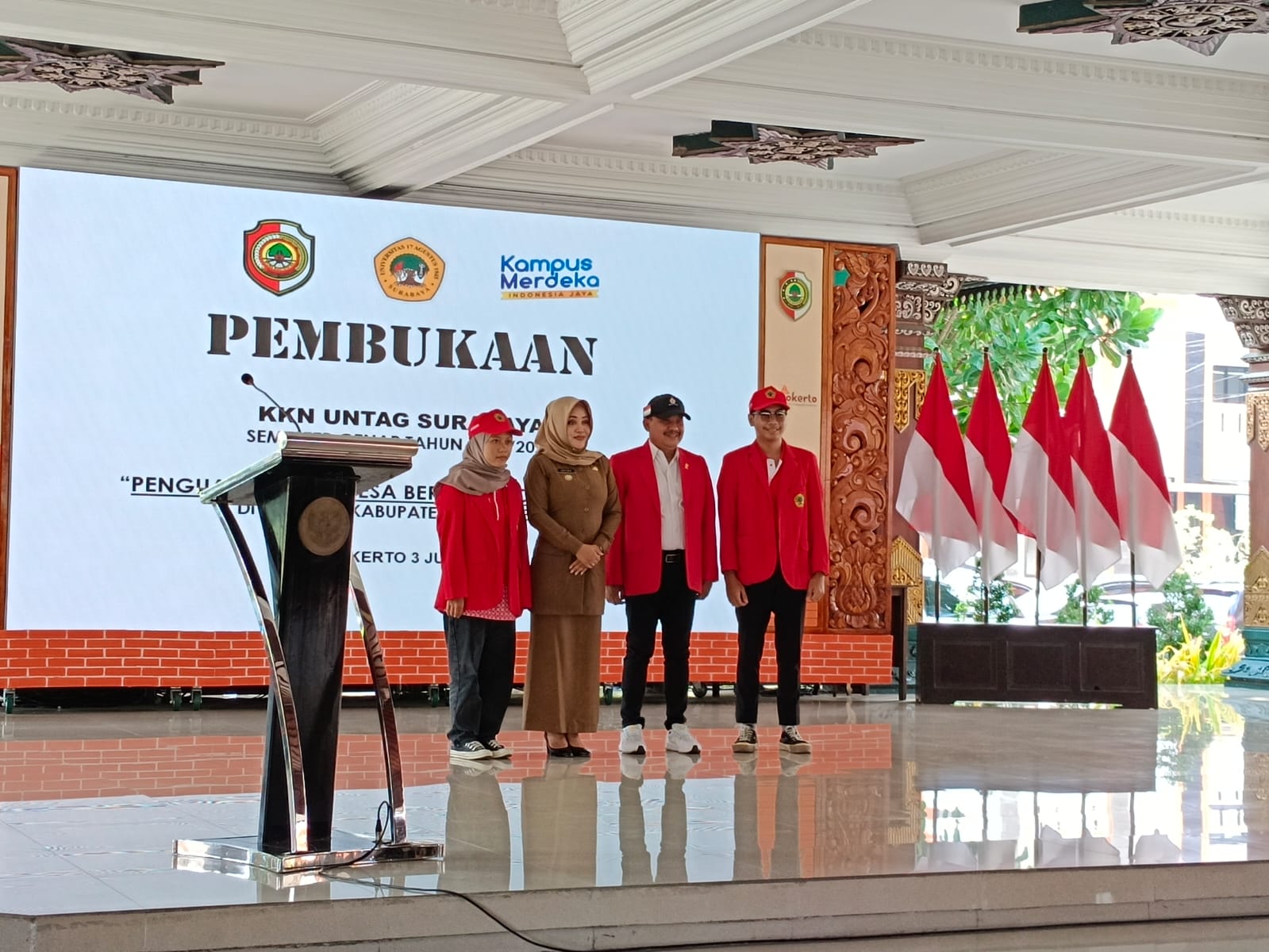 KKN Untag Surabaya Berangkatkan 1.124 Patriot Mengabdi